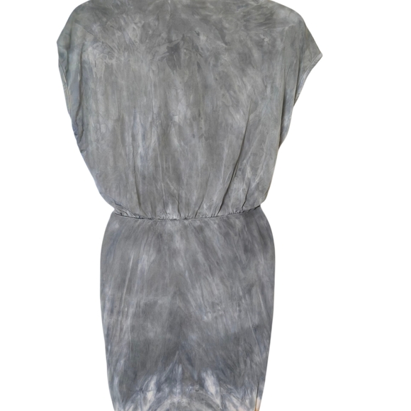 Elegant Gray and Orange Maxi Dress - Picture 7 of 9